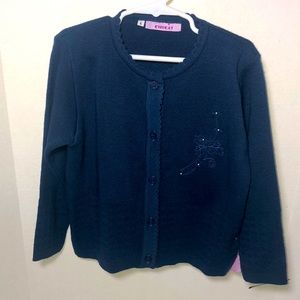 Girl’s Button Down Knit Cardigan